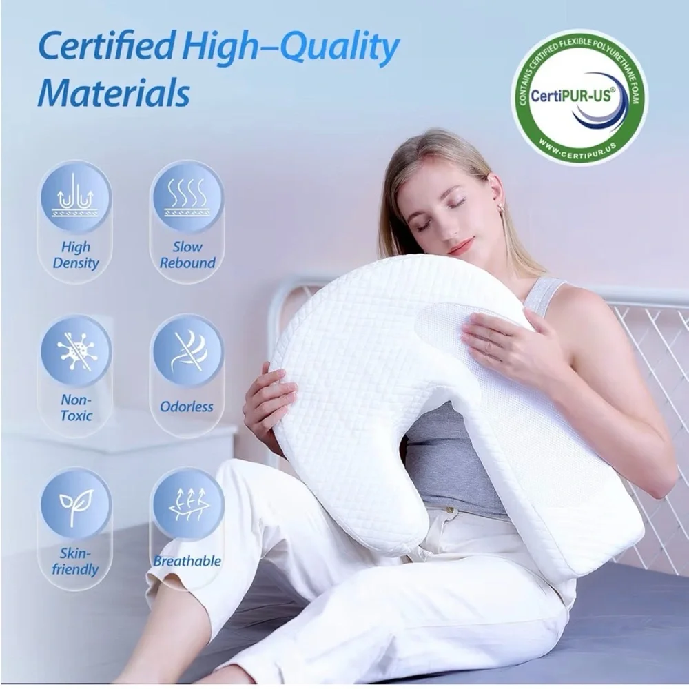 HOMCA Side Sleeper Cervical Neck Support Memory Foam